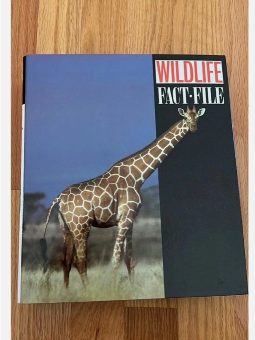 Vintage 1990s wildlife fact file